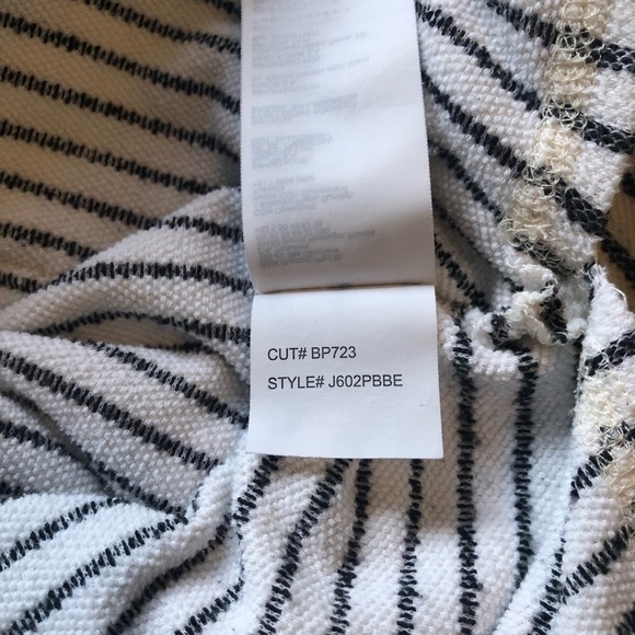 BILLABONG grey and white striped cotton hooded sweater large - Picture 7 of 8